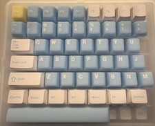 XVX Blue White Yellow Keycaps Double Shot PBT 216 Set Cherry Profile Cute New picture