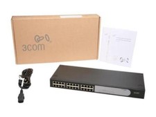 3Com Baseline Switch 2824 24 Port Model 3CBLUG24A / HP V1405-24G JD022A#ABA  picture