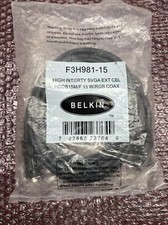 New BELKIN F3H981-15 15FT VGA/SVGA Monitor Extension picture