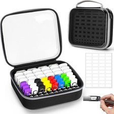 Clear Flash Drive Case, Hard USB Case Thumb Drive Organizer Holds 64 Drives and picture