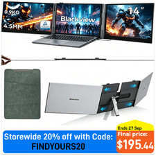 Blackview DCM6 Laptop Screen Extender 14in FHD IPS Portable Monitor Plug‑&‑Play picture
