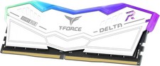 T-Force Delta RGB 32GB (2 x 16GB) DDR5 6400 MT/s CL38 Desktop RAM EXPO XMP White picture