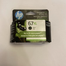 HP 67XL High Yield Black Ink Cartridge Original Genuine OEM New Sealed Exp. 2023 picture