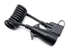 Trailer Adapter 7 Way Round to 5 Way Pin Flat Wire Coiled picture