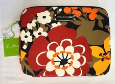 Vera Bradley Bittersweet Neoprene Tablet eReader Sleeve 10x8 Padded Zipper N09 picture