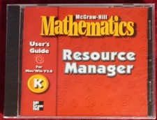 McGraw-Hill Mathematics: Resource Manager User's Guide K (CD-Rom) New Sealed  picture