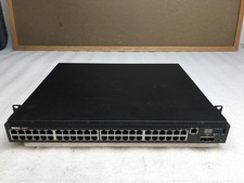 DELL POWERCONNECT 6224 TK308 24 PORT GIGABIT SWITCH WITH POWER CABLES picture