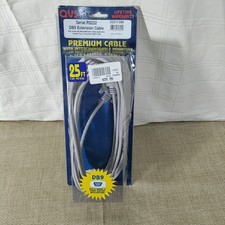 QVS Extension Cable RS232 DB9 / F 25FT Male And Female New/Sealed Video Display picture