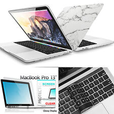 [3-IN-1]Matte Rubber Coated Soft Touch Plastic Case For 2016 MacBook Pro 13