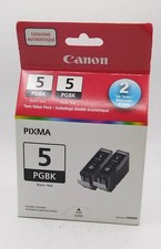 Canon PGI-5 PIXIMA Black 2 Ink Cartridge Twin Pack New Sealed picture