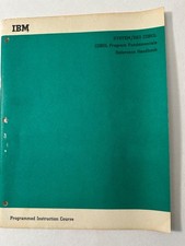 IBM System/360 COBOL Prog Fundamentals REF HANDBOOK Prog Instruc Course - 1966 picture