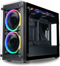 Stratos SFF Gaming PC Case: Mini-Itx, SFX PSU, Pcie 4.0 Riser, 240Mm AIO Ready, picture