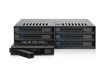 Icy Dock MB326SP1B 6-Bay 2.5 SATA SAS SSD HDD Mobile Rack picture