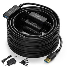 USB 3.0 Active Extension Cable 100 Feet, Long Type-A Male 100 Feet  picture