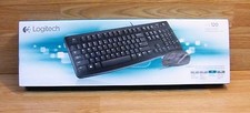 Genuine Logitech (MK120) Wired Black Computer Keyboard & Mouse Combo **NEW**  picture