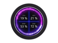 Waveshare 2.1/2.8/3.4/4 USB Monitor AIO LCD Screen CPU Cooler Screen/Display picture