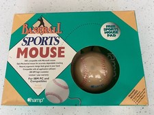 IBM PC VINTAGE BASEBALL SPORTS MOUSE PROGRAM PAD AND DISK CHAMP NEW OLD STOCK  picture