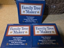 Broderbund Family Tree Maker Version 8 Volumes 1, 2, & 3 Y2K 2000 CD-ROM picture
