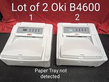 Lot of 2 Okidata OKI B4600 Beige Digital LED Monochrome Printer 230V 62446502 picture