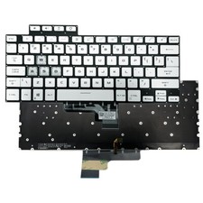 White Backlit keyboard FITS ASUS TUF Air FX516PR FX516PM FA516 0KNR0-261DFR00 picture