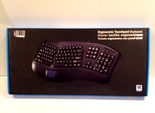 Adesso TruForm Media 450 Ergonomic USB Touchpad Keyboard AKB-450UB Black NEW picture