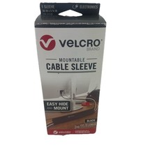 VELCRO 36 in. x 5-3/4 in. 3/12 Mountable Cable Sleeves Roll, Black picture