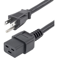 StarTech.com 10ft Heavy Duty Power Cord NEMA 5-15P to C19 15A 125V 14AWG picture