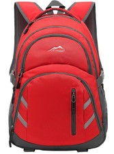 ProEtrade Backpack 15.6 inch Laptop USB Charging Port Anti theft - Red picture