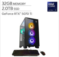 MSI Aegis R2 AI Gaming Desktop 32GB RAM 2TB SSD RTX 5070 Ti B2NVR9-1450US NEW picture