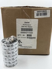 Zebra Part # 02000GT11030 Performance 2000 Wax Ribbon 4.33