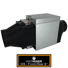 Antminer Front Rear Kit 6 Inch Fan Shroud Silencer KS5 KS3 K7 KA3 S21 S19 D9 L7 picture