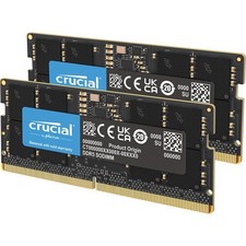Crucial 64GB Kit (2x 32GB) DDR5 5600 PC5-44800 Laptop Memory SODIMM 262-Pin picture