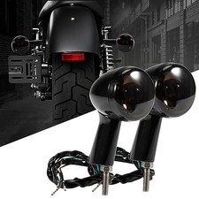 Motorcycle Rear Bullet Turn Signal Indicator Lights Mount Kit with Bracket picture