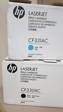 HP LASERJET PRINT CARTRIDGE CF330XC BLACK / C331AC CYAN - USED -  