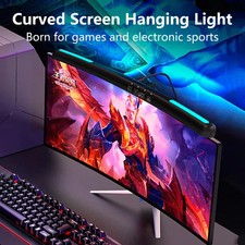 USB Monitor Light Bar with RGB Backlight for Curved Gaming Screens picture