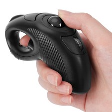 Wireless USB Handheld Finger Trackball Mouse with Laser Pointer Battery Black picture