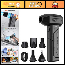 Cordless Compressed Air Duster 130,000 RPM Rechargeable Blower with LED Light, 3 picture