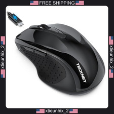 Wireless Mouse with Built-in Jiggler, Dual-Mode Connectivity, Rechargeable picture