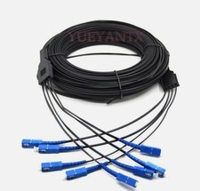 FTTH Fiber Optic Drop Cable SM Fiber Patch Cord 400M Steel Wire 4 Cores Outdoor picture