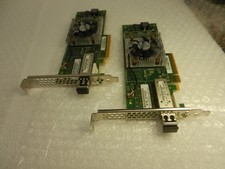 2x HP StoreFabric SN1000Q QLE2660-HP 1-Port 16Gbps FC PCIe HBA QW971 w/ HP SFP picture