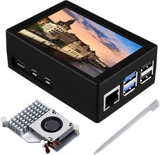Geeekpi 3.5 Inch HDMI Touch Screen with Case for Raspberry Pi 5, with Official picture