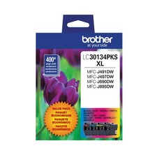 LC3013 High-Yield Multi-Pack Ink, Black/Cyan/Magenta/Yellow, Pack of 4 picture