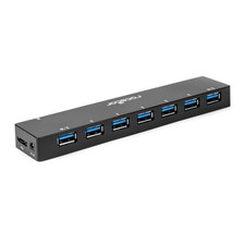 Rocstor-New-Y10P003-B1 _ ROCSTOR 7-PORT USB 3.0 HUB WITH TWO FAST-CHAR picture