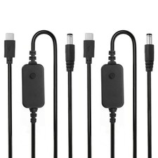 2Pcs 1.18m/3.9ft USB C to DC PD Adapter 5V 9V 12V 15V 20V PD Trigger Cable picture