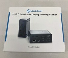 Docking Station, UtechSmart 15 in 1 Full Quadruple Display USB C (E3) picture