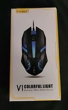 T-WOLF V1 Summoner Business Office Wired Rainbow Glow Mouse picture