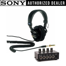 Sony MDR7506 Folding Professional Closed Ear Headphones Bundle CLASSIC Studio picture