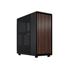 Fractal Design North Charcoal Black - Genuine Walnut Wood front - Mesh side p... picture