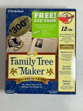 Family Tree Maker Version 7 Deluxe 12-CD Set WIN95/98 picture