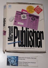 Microsoft Publisher 2.0 for Microsoft Windows Complete in Box CIB 3 1/2 Floppies picture